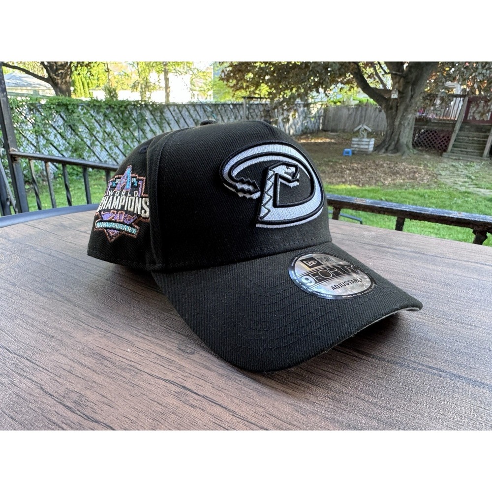 Arizona Diamondbacks Hat Black World Champions 20th Anniversary Snap Back